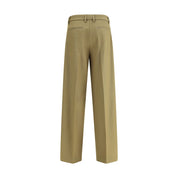 True Royal Green Polyester Dress Pants