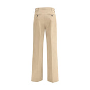 True Royal Beige Cotton Casual Pants