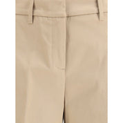 True Royal Beige Cotton Casual Pants