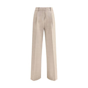 True Royal Beige Wool Casual Pants