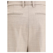 True Royal Beige Wool Casual Pants