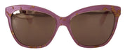 Dolce & Gabbana DG4251 Pink Gold Full Rim Rectangle Frame Shades