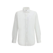 Finamore White Cotton Dress Shirt