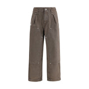 Kenzo Brown Cotton Casual Pants