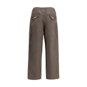 Kenzo Brown Cotton Casual Pants