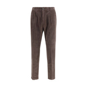 Cruna Brown Cotton Casual Pants