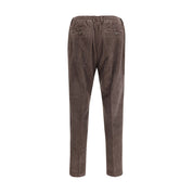 Cruna Brown Cotton Casual Pants