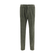 Cruna Green Cotton Casual Pants