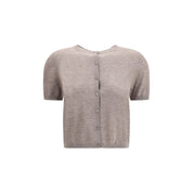 Lisa Yang Beige Cashmere Cardigan