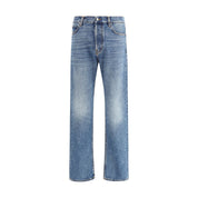 Haikure Blue Cotton Straight-Leg Jeans