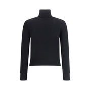 Ami Paris Black Merino Wool Turtleneck
