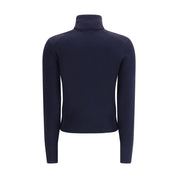 Ami Paris Blue Merino Wool Turtleneck
