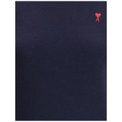 Ami Paris Blue Merino Wool Turtleneck