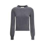 Ami Paris Gray Cashmere Cashmere Sweater