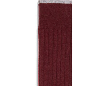 Brunello Cucinelli Bordeaux Cashmere Socks