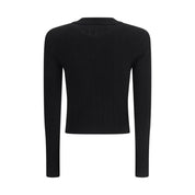 Balmain Black Viscose Cardigan