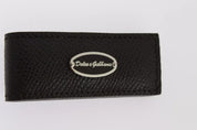 Dolce & Gabbana Brown Leather Magnet Mens Money Cash Clip