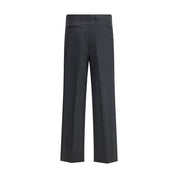 Vivienne Westwood Gray Fleece Wool Casual Pants