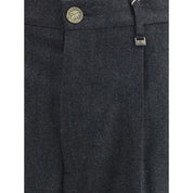 Vivienne Westwood Gray Fleece Wool Casual Pants