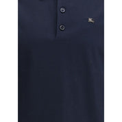 Burberry Blue Cotton Polo Shirt