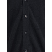 Laneus Black Cashmere Cardigan