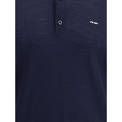 Prada Blue Fleece Wool Polo Shirt
