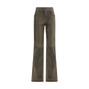 Etro Brown Leather Pants