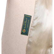 Made in Italy Beige Wool Women Coat with Rabbit Fur Collar