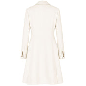 Made in Italy White Wool Women Coat
