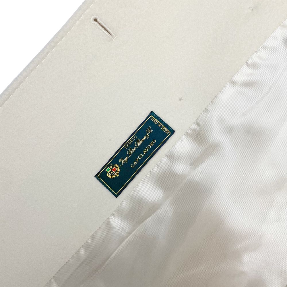 Made in Italy White Wool Women Coat