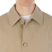Aquascutum Beige Cotton Men Trench Coat