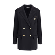 Versace Black Cashmere Coat