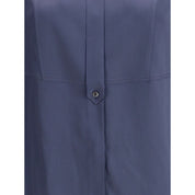 Brunello Cucinelli Blue Silk Blouse