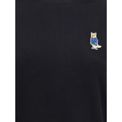 Maison Kitsuné Black Cotton T-Shirt