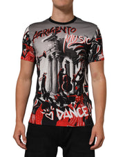 Dolce & Gabbana Multicolor Agrigento Dance Jazz Music Print T-shirt