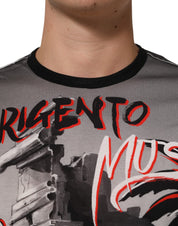 Dolce & Gabbana Multicolor Agrigento Dance Jazz Music Print T-shirt