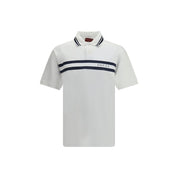 Gucci White Cotton Polo Shirt