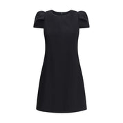 Alexander McQueen Black Wool Casual Dress