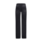 Balenciaga Black Cotton Relaxed Fit Jeans