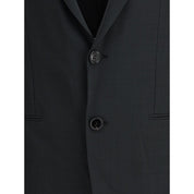 Ami Paris Gray Fleece Wool Clothing