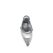 Jimmy Choo Silver Leather High Heel Pumps