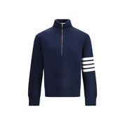 Thom Browne Blue Fleece Wool Sweatshirt