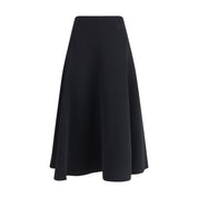 Jacquemus Black Cotton Midi Skirt