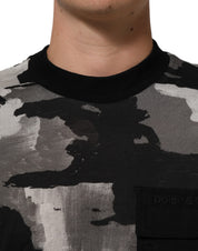 Dolce & Gabbana Multicolor Camouflage Men Short Sleeves T-shirt