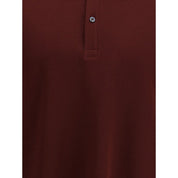 Alexander McQueen Bordeaux Cotton Polo Shirt