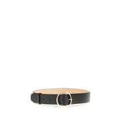 Gabriela Hearst Black Leather Regular Belt