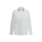 Alexander McQueen White Cotton Dress Shirt