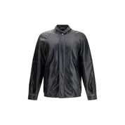 MM6 Black Polyester Bomber