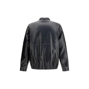 MM6 Black Polyester Bomber