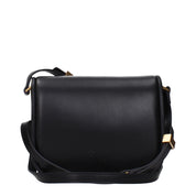 PINKO Black Leather Crossbody Bag
